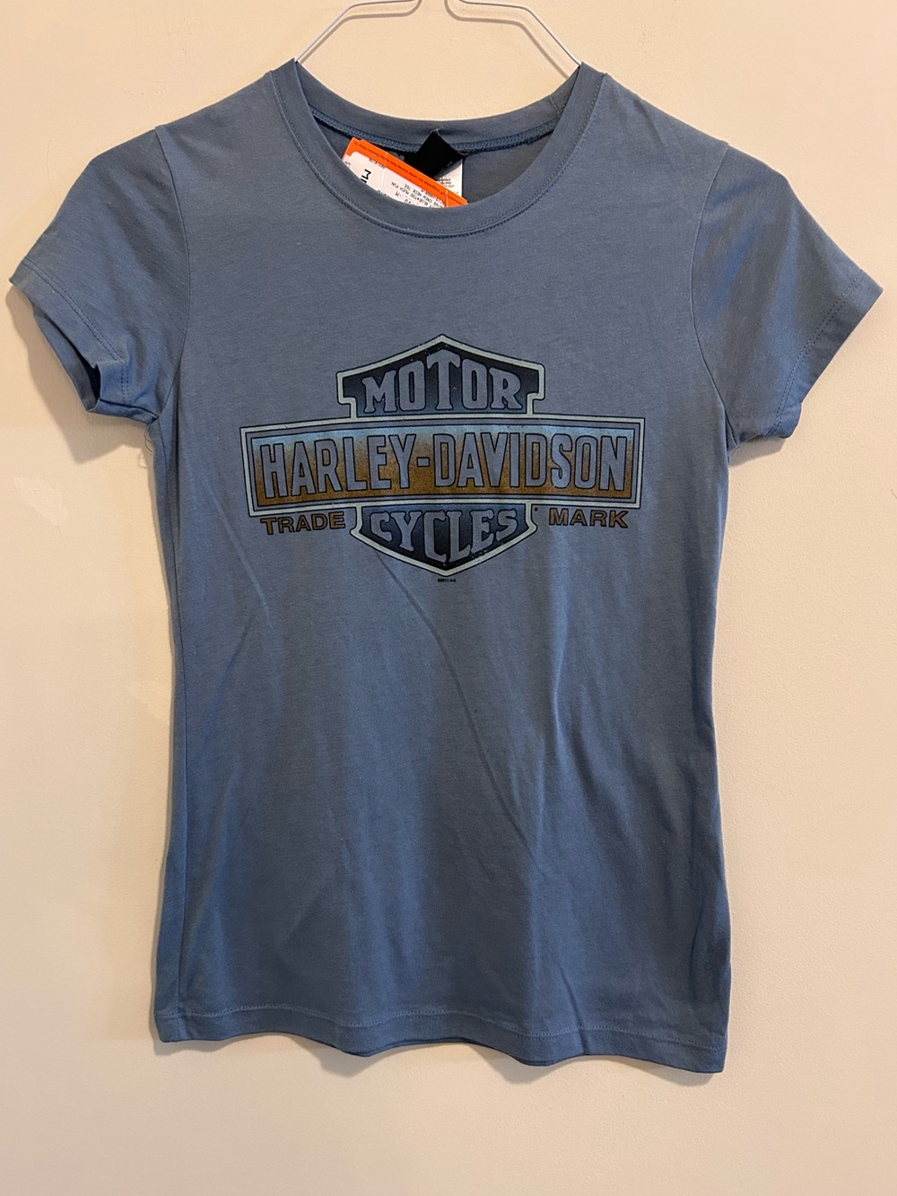 Harley-Davidson Gray-Blue Logo Tee
